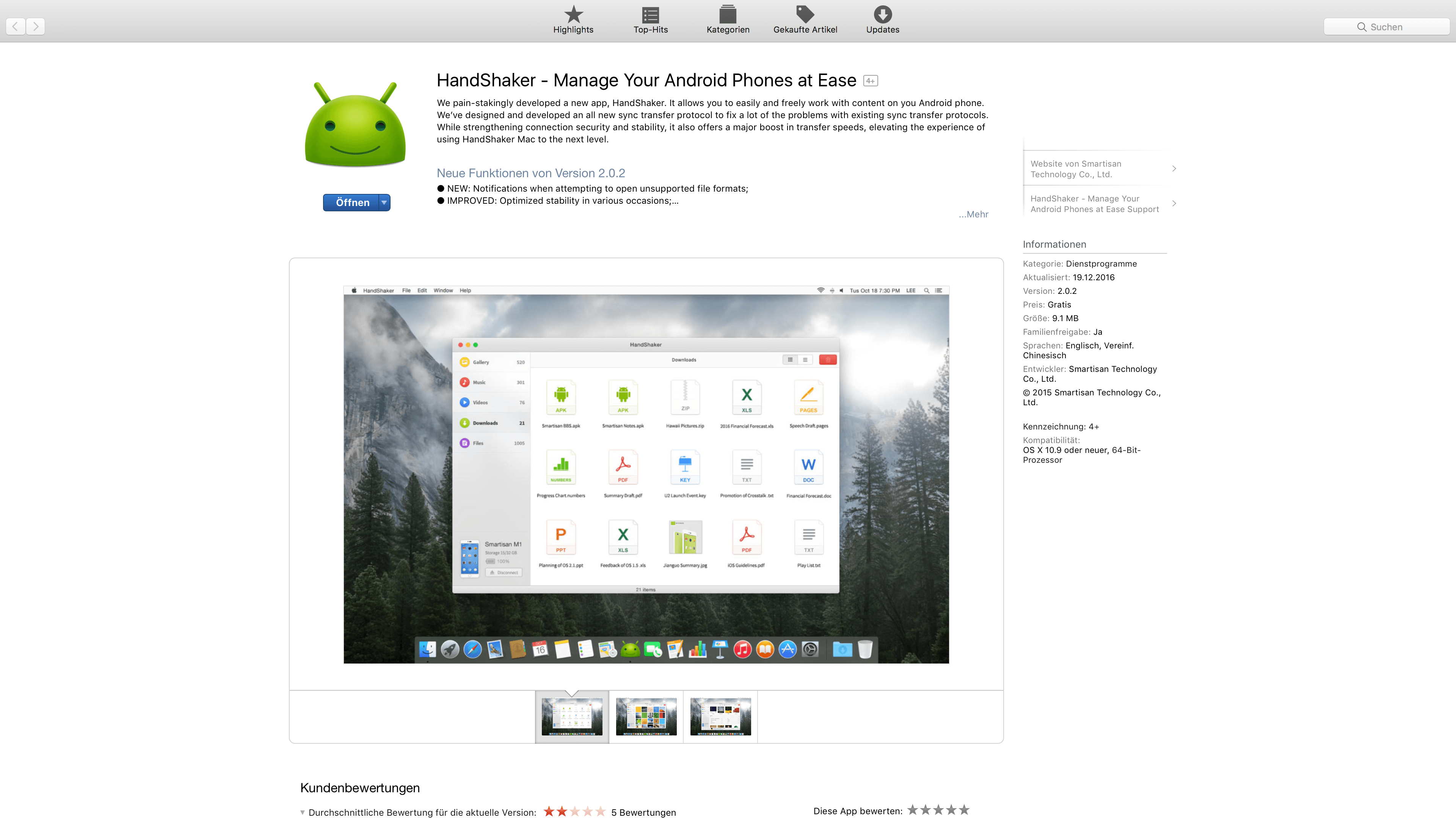 HandShaker 2.0 (Mac) funktioniert viel besser als Android File Transfer techboys.de • smarte News, auf den Punkt!