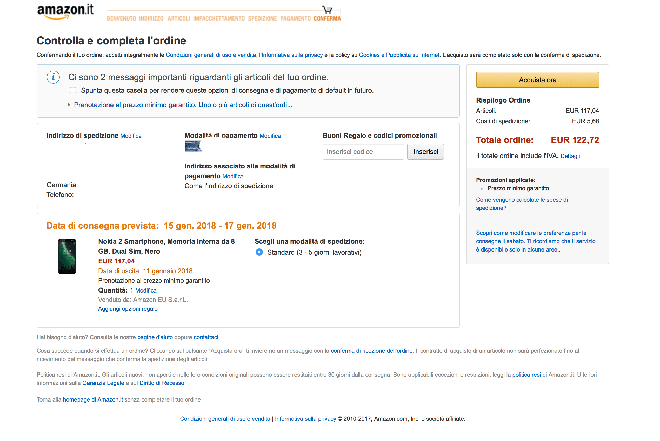 Nokia 2 Amazon e1514020773423 • techboys.de • smart tech, auf den Punkt!