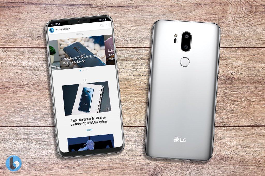 LG G7 Konzeptstudie bzw. Render zeigt nicht das finale Design (Quelle: TechnoBuffalo)