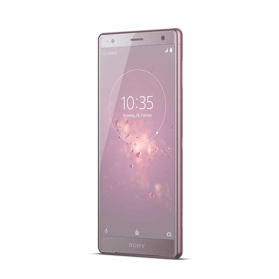 xperia xz2 front40 ash pink low