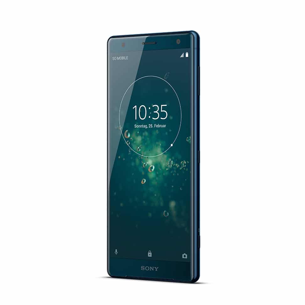 xperia xz2 front40 deep green low • techboys.de • smart tech, auf den Punkt!