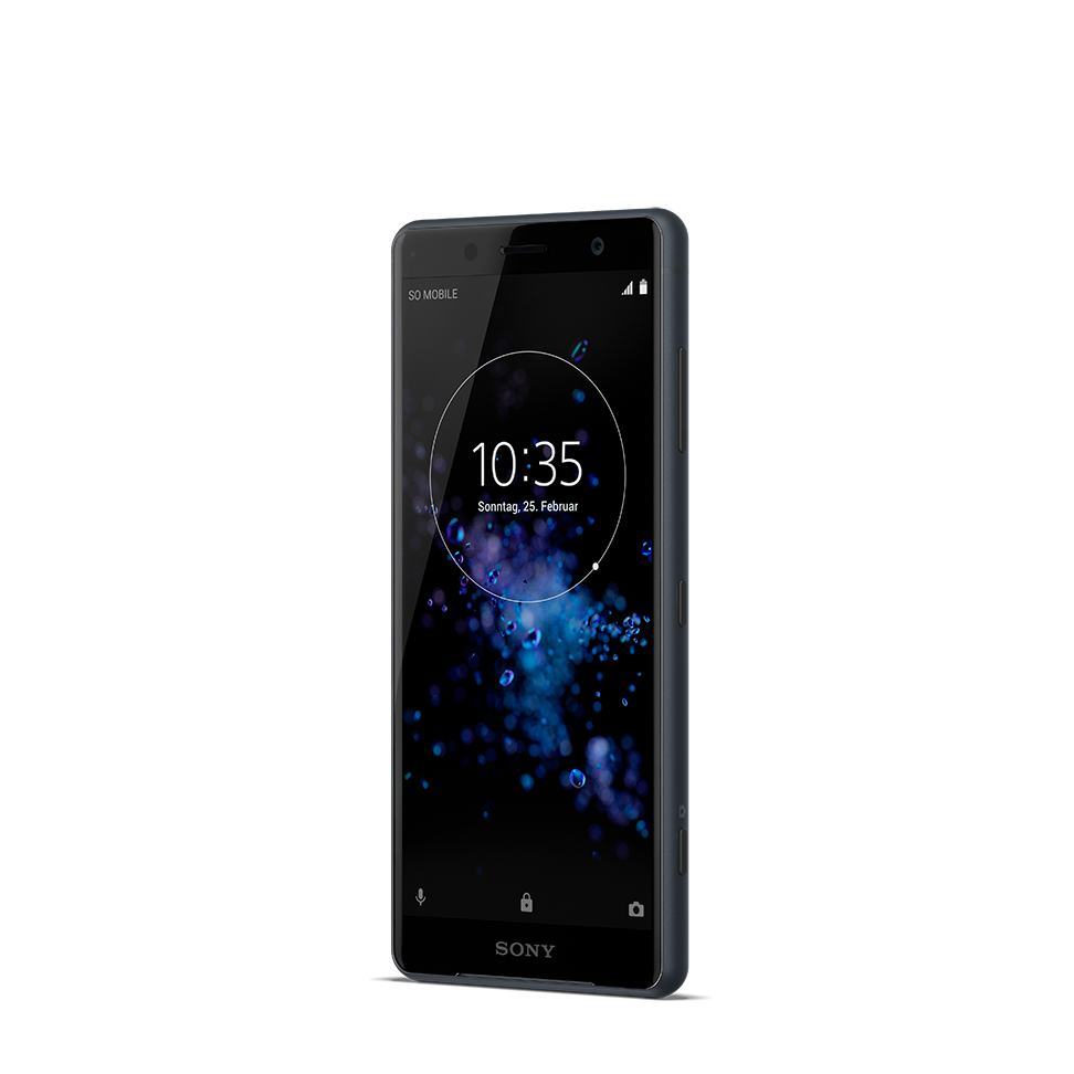 Xperia XZ2 Compact front40 black Low