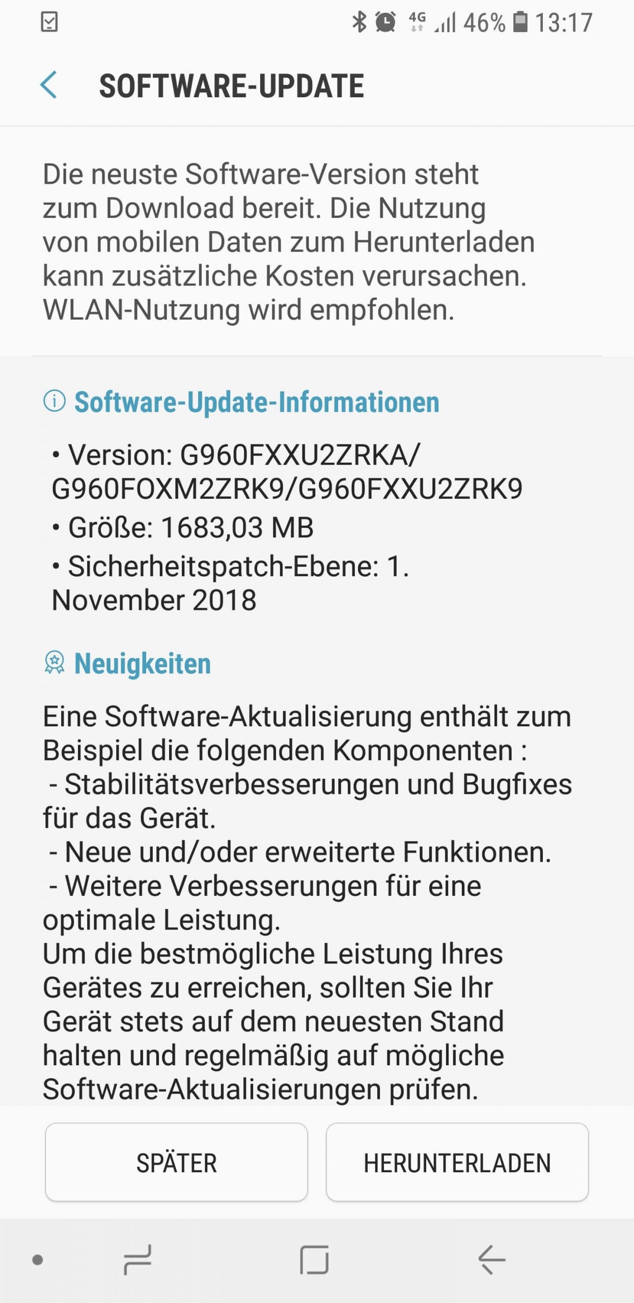 Screenshot 20181119 131715 Software update scaled