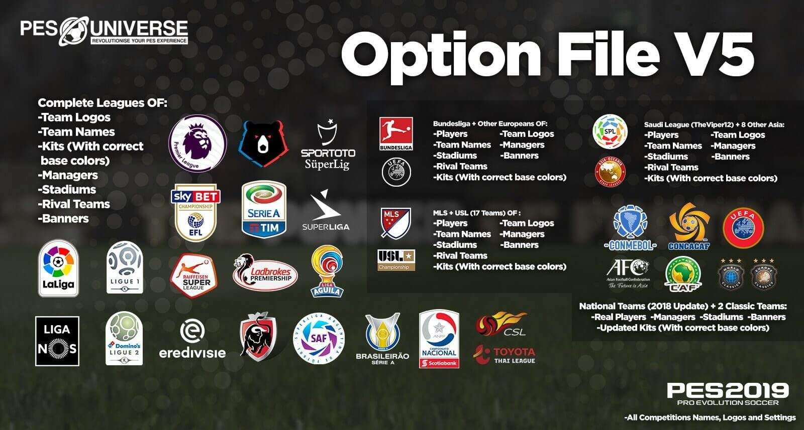 PES 2019 Patch PS4 - Lizenzen, Bundesliga , Anleitung PESUniverse V5 • techboys.de