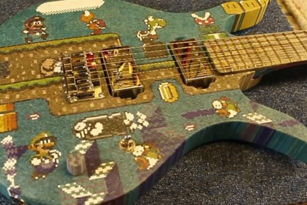 Super Mario Gitarre aus Eis-Stielen