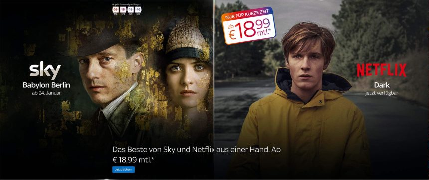 Sky Entertainment und Netflix