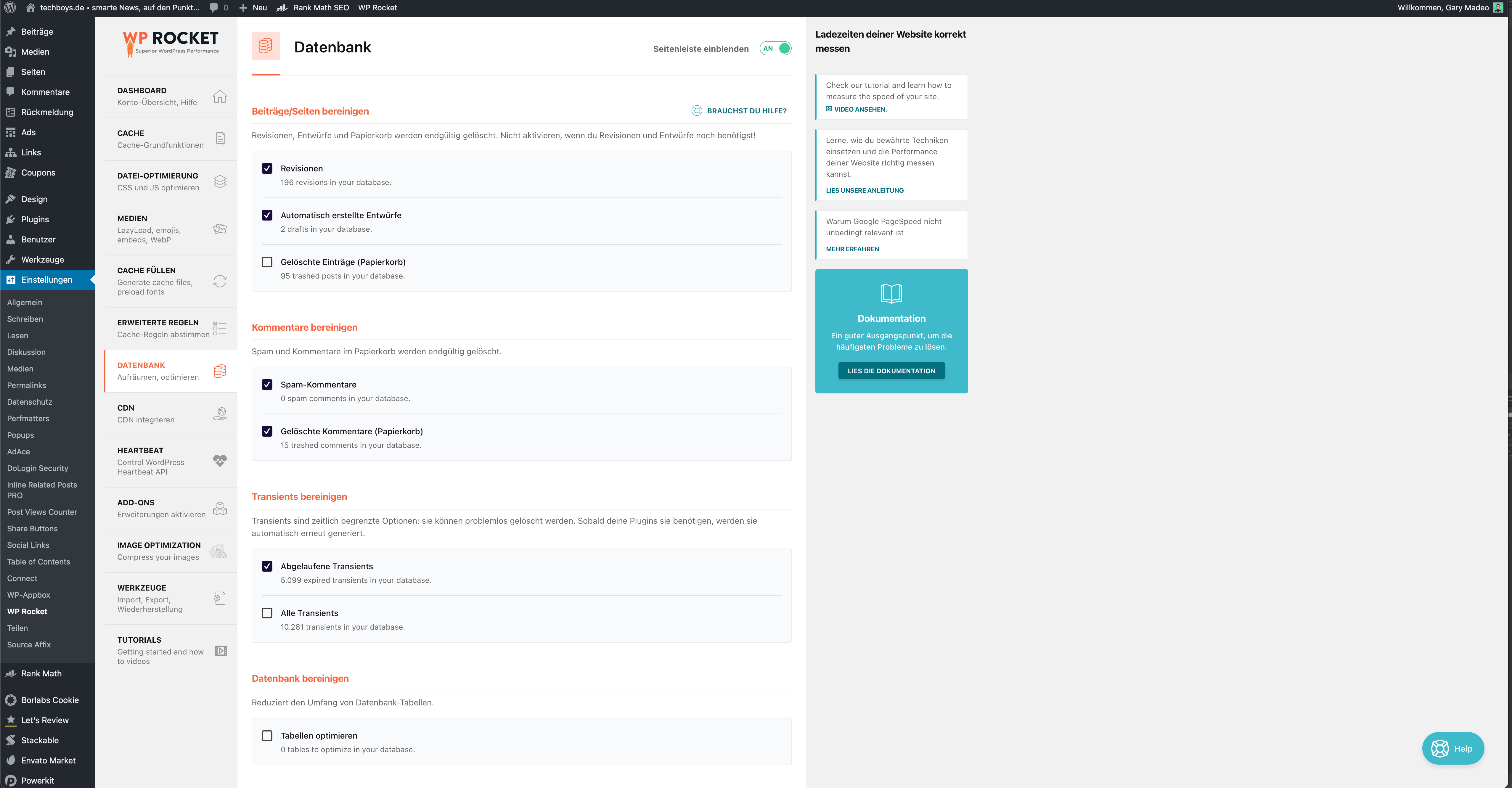 WordPress beschleunigen mit WP Rocket (Tutorial 2020) WordPress beschleunigen mit WP Rocket (Tutorial 2020) techboys.de • smarte News, auf den Punkt!