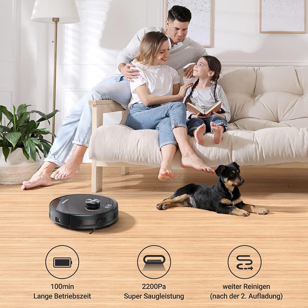 Saugroboter Tesvor S4 mit neuer Tesvor-App kompatibel Foto • techboys.de • smart tech, auf den Punkt!