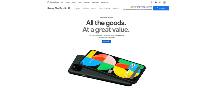 Google Pixel 5a • techboys.de • smart tech, auf den Punkt!