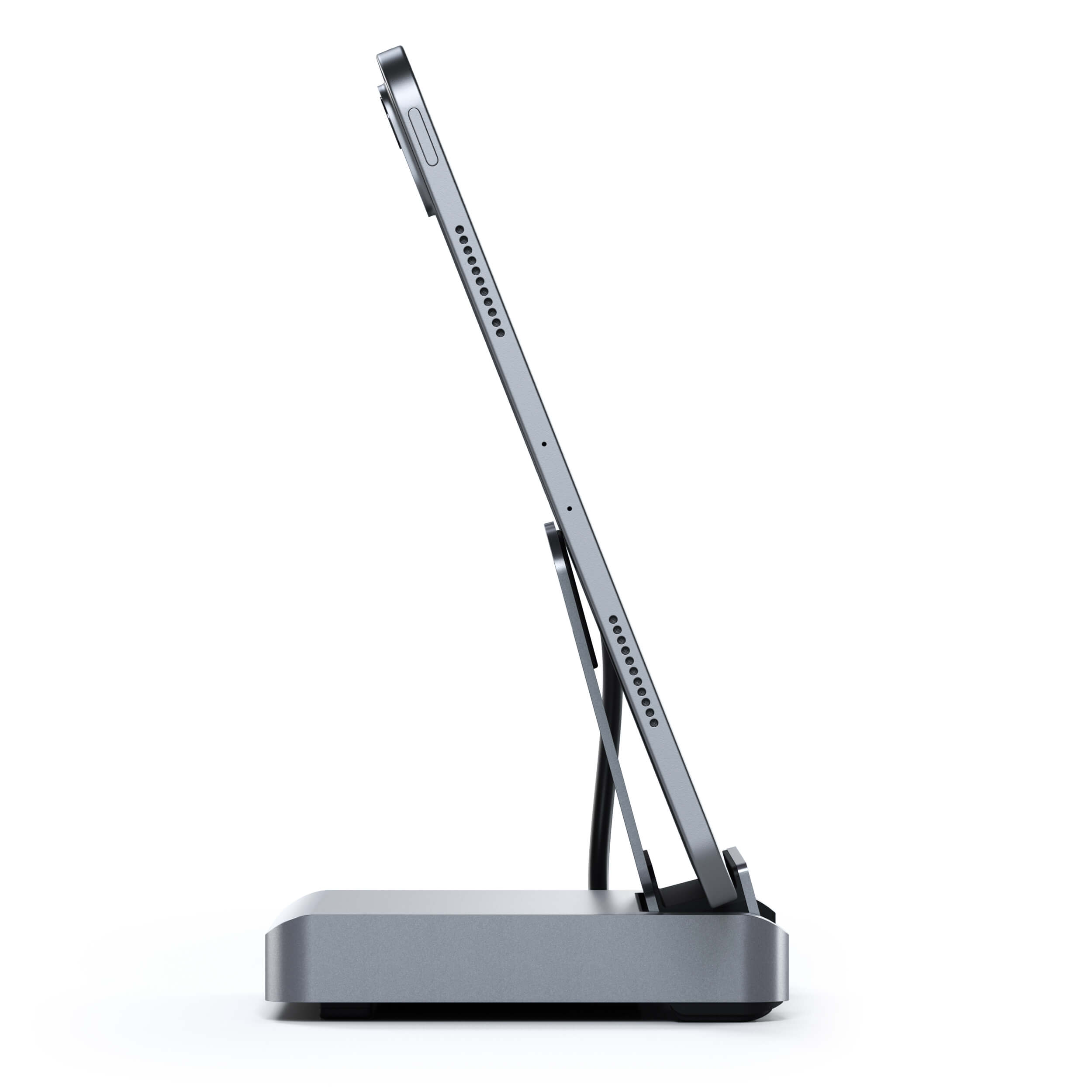 Satechi Aluminum Stand Hub for iPad Pro space gray 02 • techboys.de • smart tech, auf den Punkt!