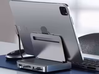 Satechi Aluminum Stand Hub for iPad Pro space gray_06