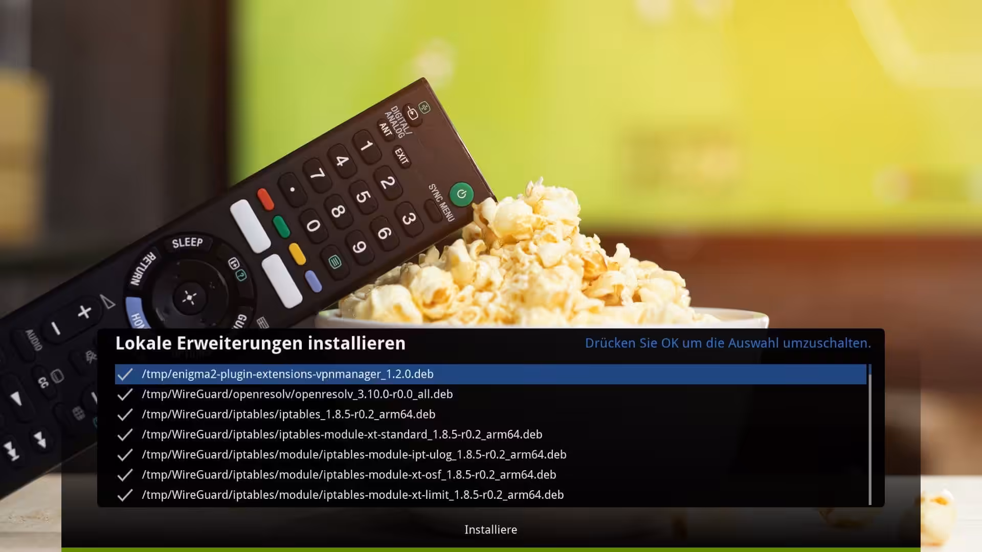 Dreambox One / Two WireGuard-Anleitung 2 • techboys.de ▶ Smart Home. PC-Hardware. Streaming. Ohne Blabla.