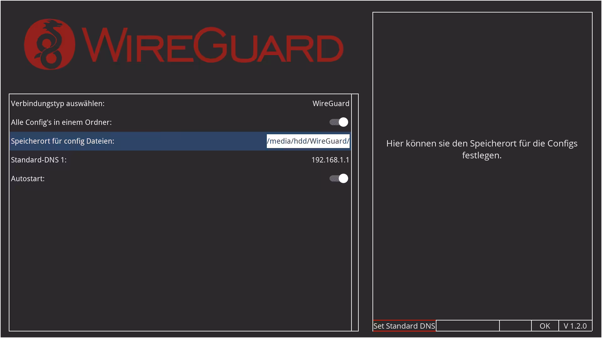 Dreambox One / Two WireGuard-Anleitung screenshot2 1 • techboys.de ▶ Smart Home. PC-Hardware. Streaming. Ohne Blabla.