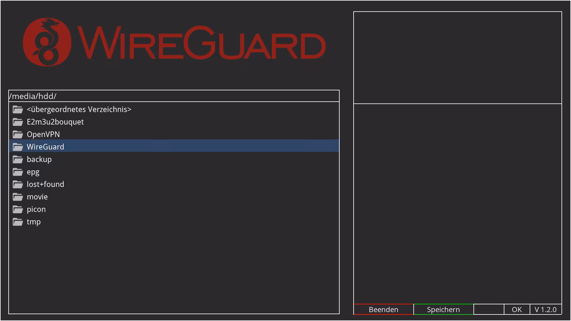 Dreambox One / Two WireGuard-Anleitung screenshot3 1 • techboys.de ▶ Smart Home. PC-Hardware. Streaming. Ohne Blabla.