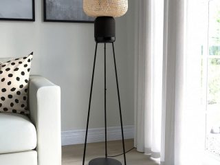 symfonisk standleuchte mit wifi speaker bambus smart 1165286 pe890790 s5 • 🚀 techboys.de : 💡Smarte Technik & Hardware für den Alltag