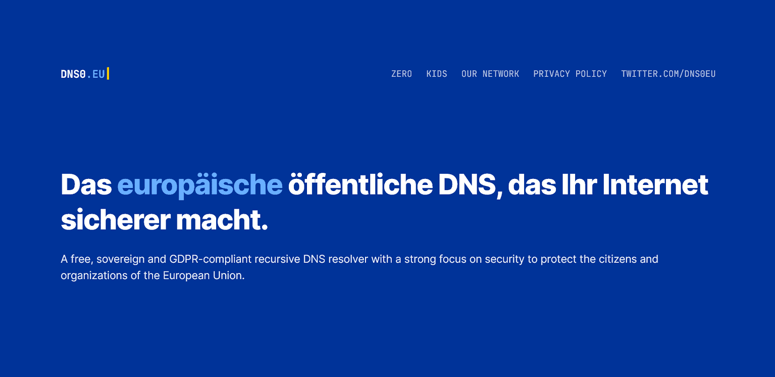 Das europaeische oeffentliche DNS das Ihr Internet sicherer macht • techboys.de • smart tech, auf den Punkt!