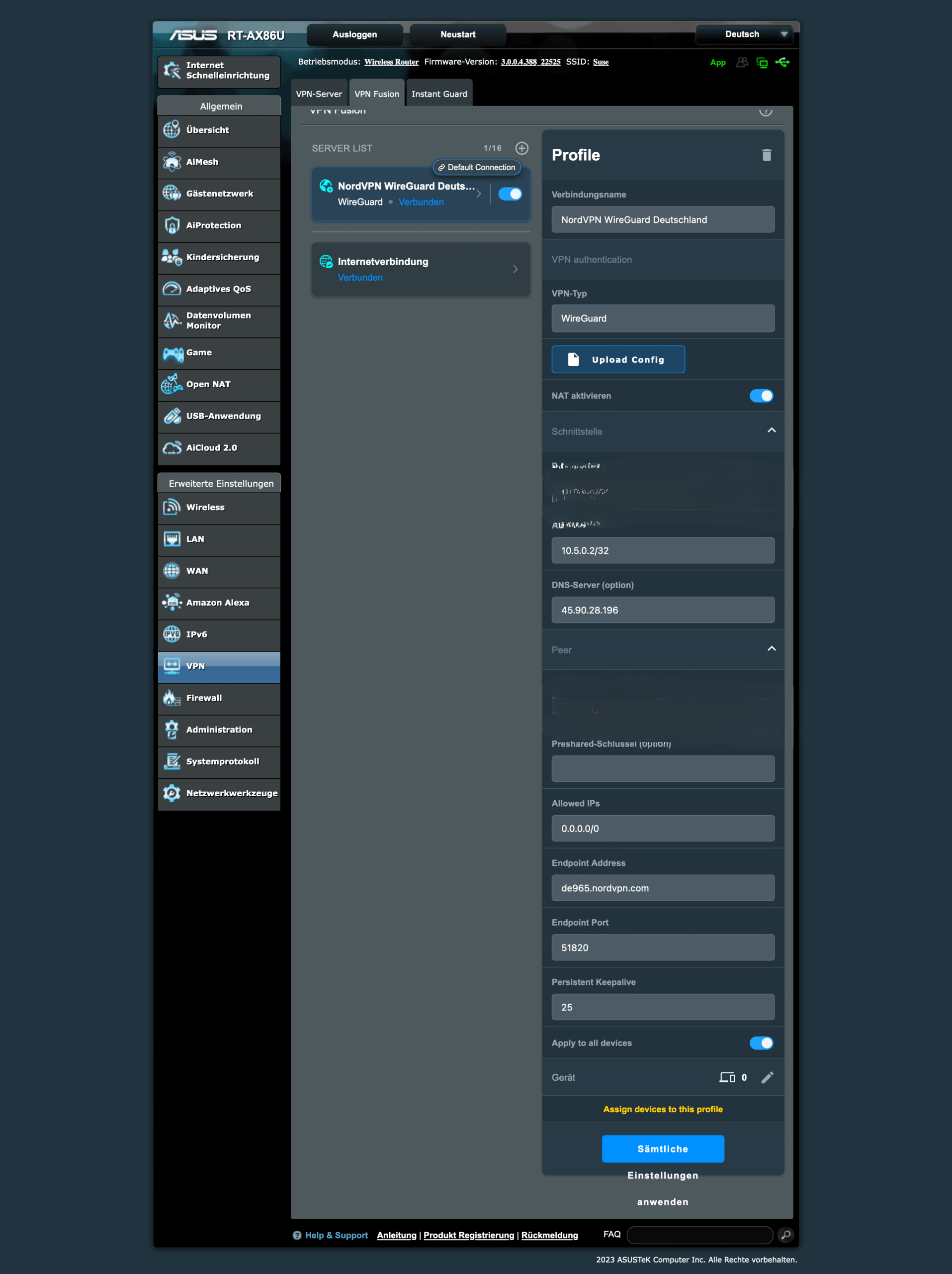 WireGuard VPN-Router