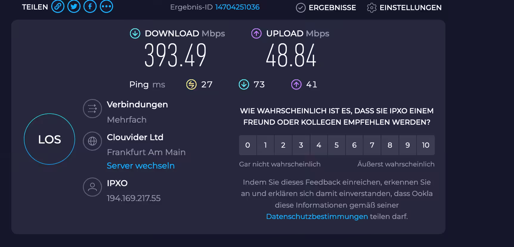 🔝 ExpressVPN Test 2023 – Wo wir sind, ist oben! Screenshot 2023 05 07 at 06 32 41 Speedtest von Ookla Der umfassende Breitband Geschwindigkeitstest • techboys.de ▶ Smart Home. PC-Hardware. Streaming. Ohne Blabla.
