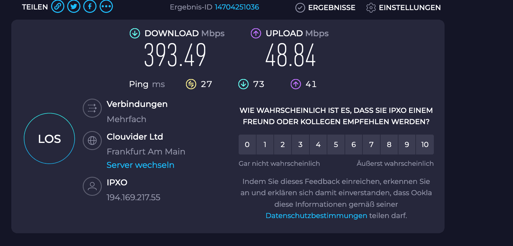 Screenshot 2023 05 07 at 06 32 41 Speedtest von Ookla Der umfassende Breitband Geschwindigkeitstest • 🚀 techboys.de : 💡Smarte Technik & Hardware für den Alltag