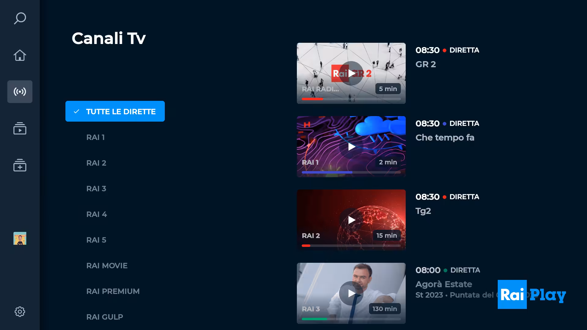 Fernseher mit laufenden Livestreams und Sendern auf der Webseite techboys.de für Smart Home, Hardware, Streaming.