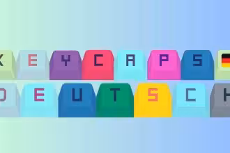 Leuchtende Tastaturkappen mit deutschen Flaggen-Design, perfekte Ergänzung für Gaming-Setups und individuelle PCs. Hochwertige, farbenfrohe Keycaps für Keyboard-Enthusiasten.