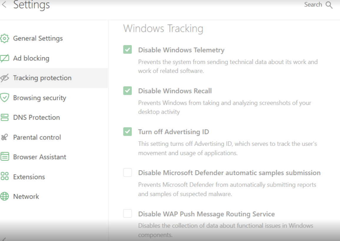 Screenshot-Paranoia? Wie AdGuard Microsoft Recall einfach abschaltet tracking protection disabled 2 • 🚀 techboys.de : 💡Smarte Technik & Hardware für den Alltag