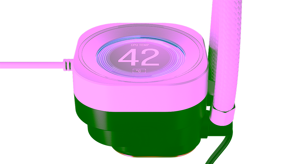 4. Intelligenter CPU-Temperaturmonitor mit digitaler Anzeige und Touchscreen für Smart Home, Hardware-Überwachung und Streaming-Setups.