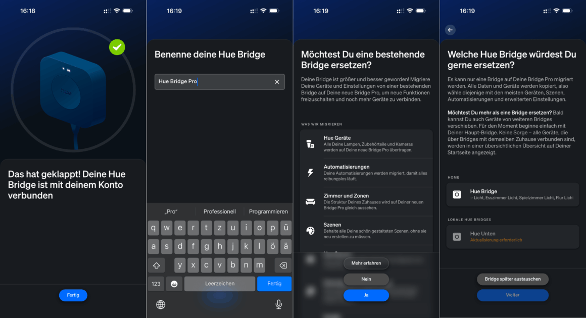 Hue Bridge Pro – die Migration, die mich fast erleuchtet hätte Dynamische Smart-Home-Übersicht mit Hue Bridge, Geräteverwaltung und Szenensteuerung, hochwertige Hardware für intelligentes Streaming und Heimautomatisierung.