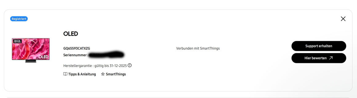 Hochwertiger OLED Fernseher mit SmartThings-Kompatibilität für intelligentes Wohnen. Perfekt für Streaming und smarte Steuerung im Haushalt.