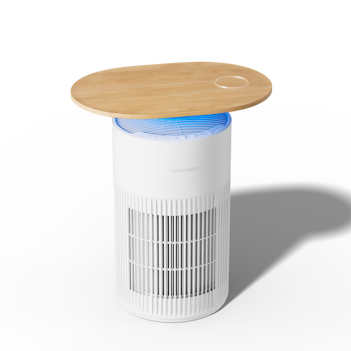 Ein Haufen neue SwitchBot-Hardware und warum du mit dem Kauf noch bis Dienstag warten solltest Air Purifier Table 3D Blank Blue Light 02 EN shadow • techboys.de