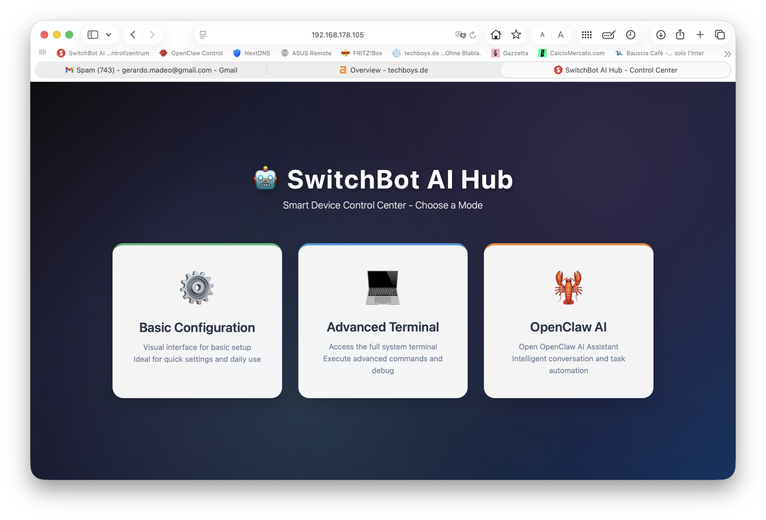 SwitchBot AI Hub: Lokale KI, die mitdenkt – wenn sie denn darf SwitchBot AI Hub OpenClaw Setup mit Basic Configuration, Advanced Terminal und OpenClaw AI