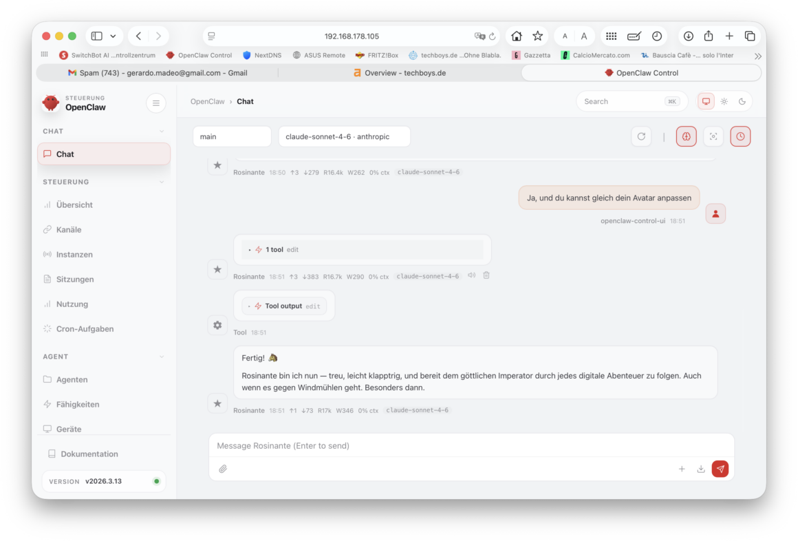 SwitchBot AI Hub: Lokale KI, die mitdenkt – wenn sie denn darf OpenClaw Chat auf dem SwitchBot AI Hub mit Claude Sonnet 4.6