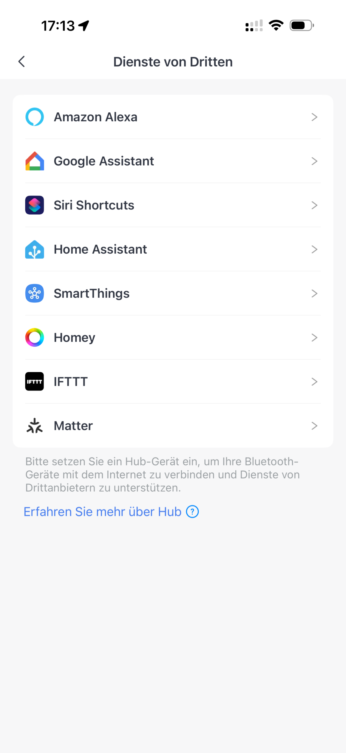 SwitchBot AI Hub: Lokale KI, die mitdenkt – wenn sie denn darf SwitchBot AI Hub Dienste von Dritten mit Homey, Alexa, Matter