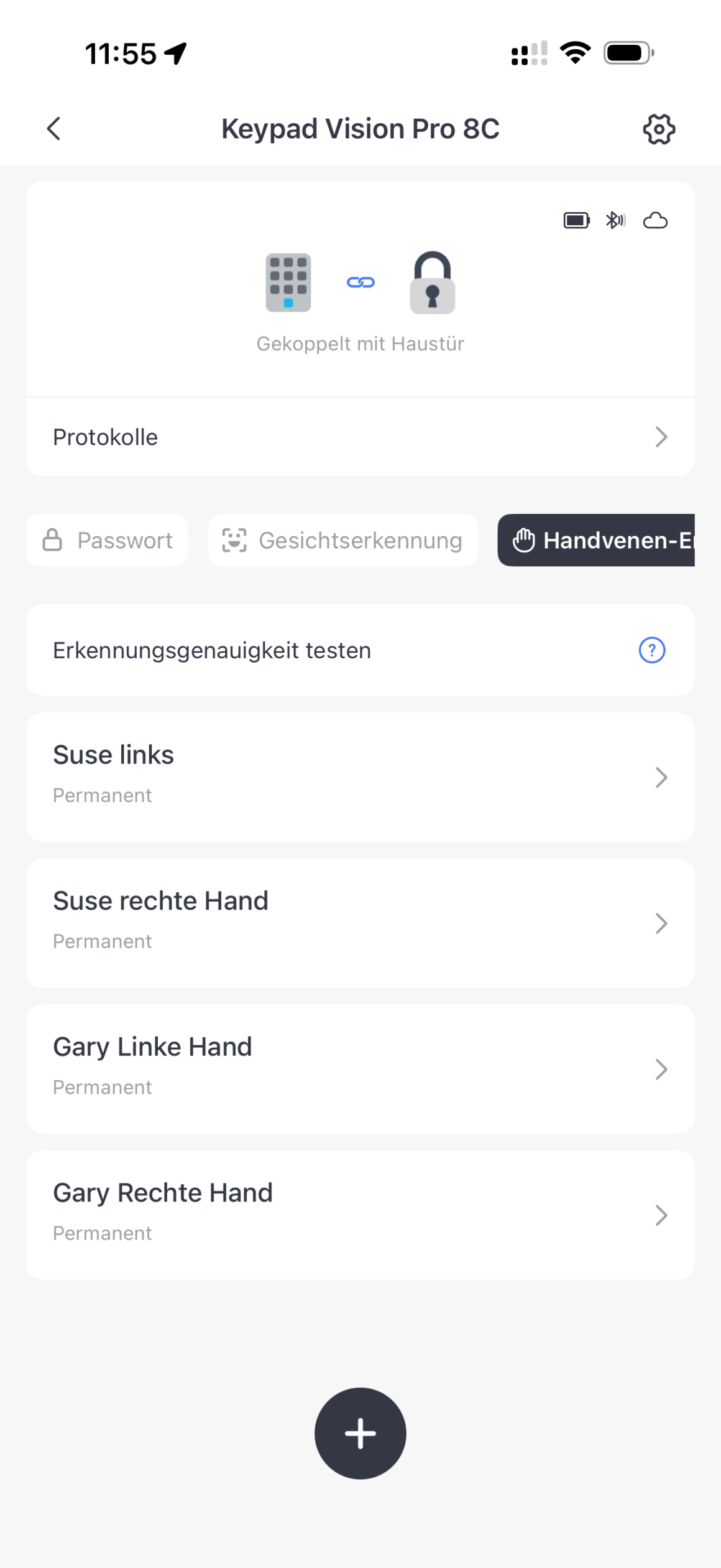 SwitchBot Lock Ultra Vision Pro Combo: Mein Schlüssel bleibt jetzt in der Schublade SwitchBot App – Handvenen-Erkennung mit eingetragenen Benutzern