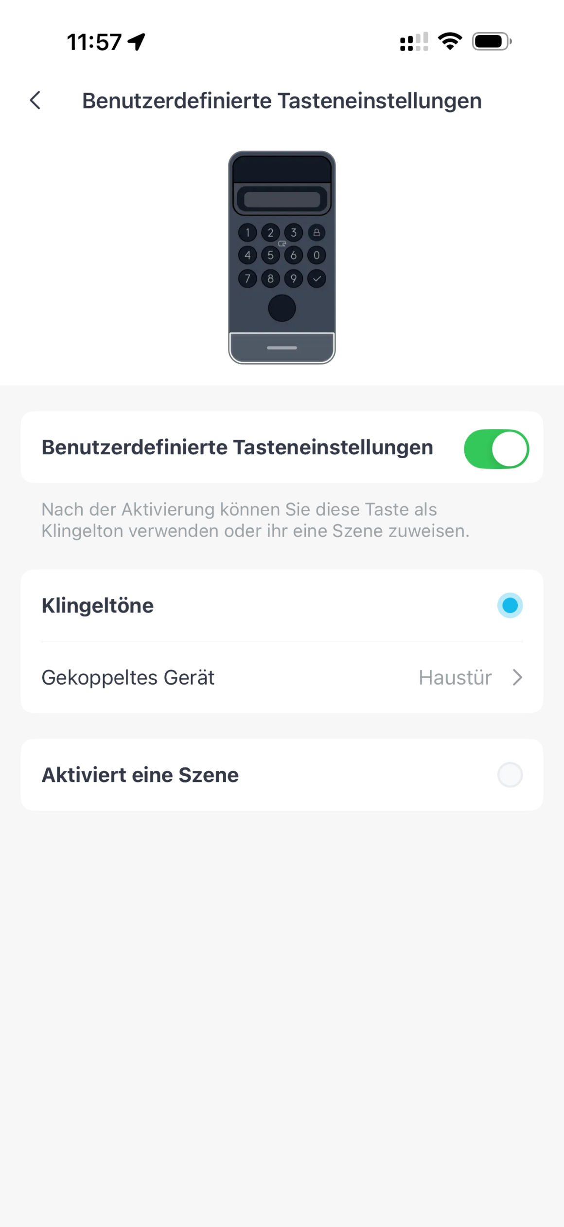 SwitchBot Lock Ultra Vision Pro Combo: Mein Schlüssel bleibt jetzt in der Schublade SwitchBot Keypad Vision Pro App – Einstellungen Erkennungsempfindlichkeit