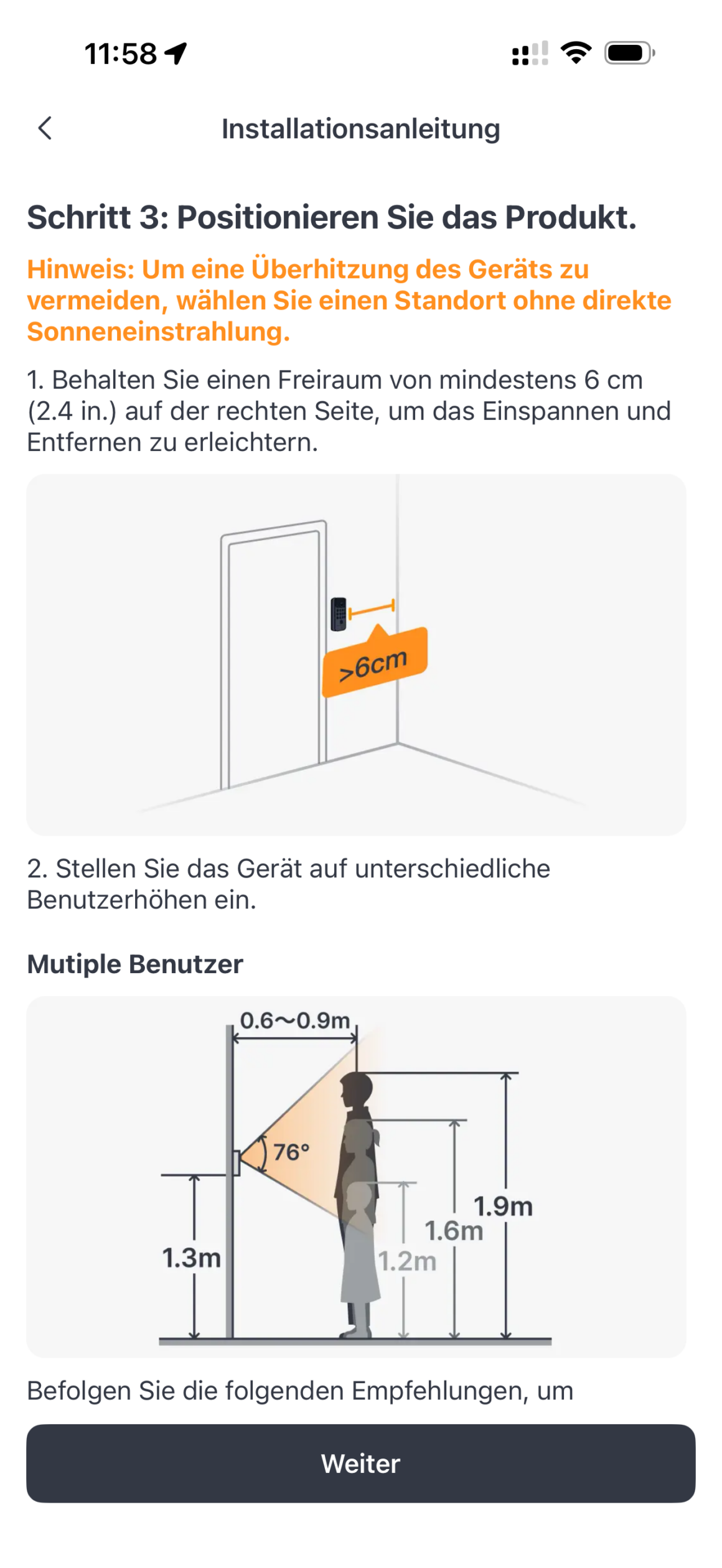 SwitchBot Lock Ultra Vision Pro Combo: Mein Schlüssel bleibt jetzt in der Schublade SwitchBot Keypad Vision Pro App – Montage Schritt 2