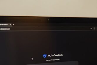 interactive ai interface displayed on laptop