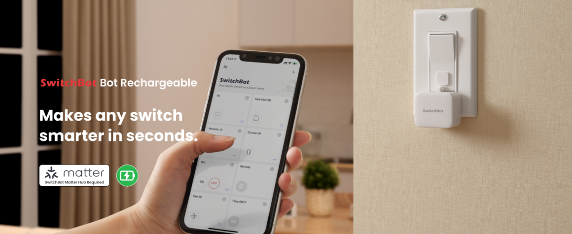 Der SwitchBot Bot lernt zu laden switchbot feature wide • techboys.de