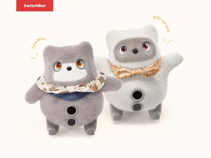 SwitchBot KATA Friends Noa und Niko, zwei KI-Roboter-Begleiter mit ausdrucksstarken Augen