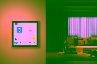 Sonoff NSPanel Pro Gen 2 mit Home Assistant Oberfläche neben Vorgänger-Modell