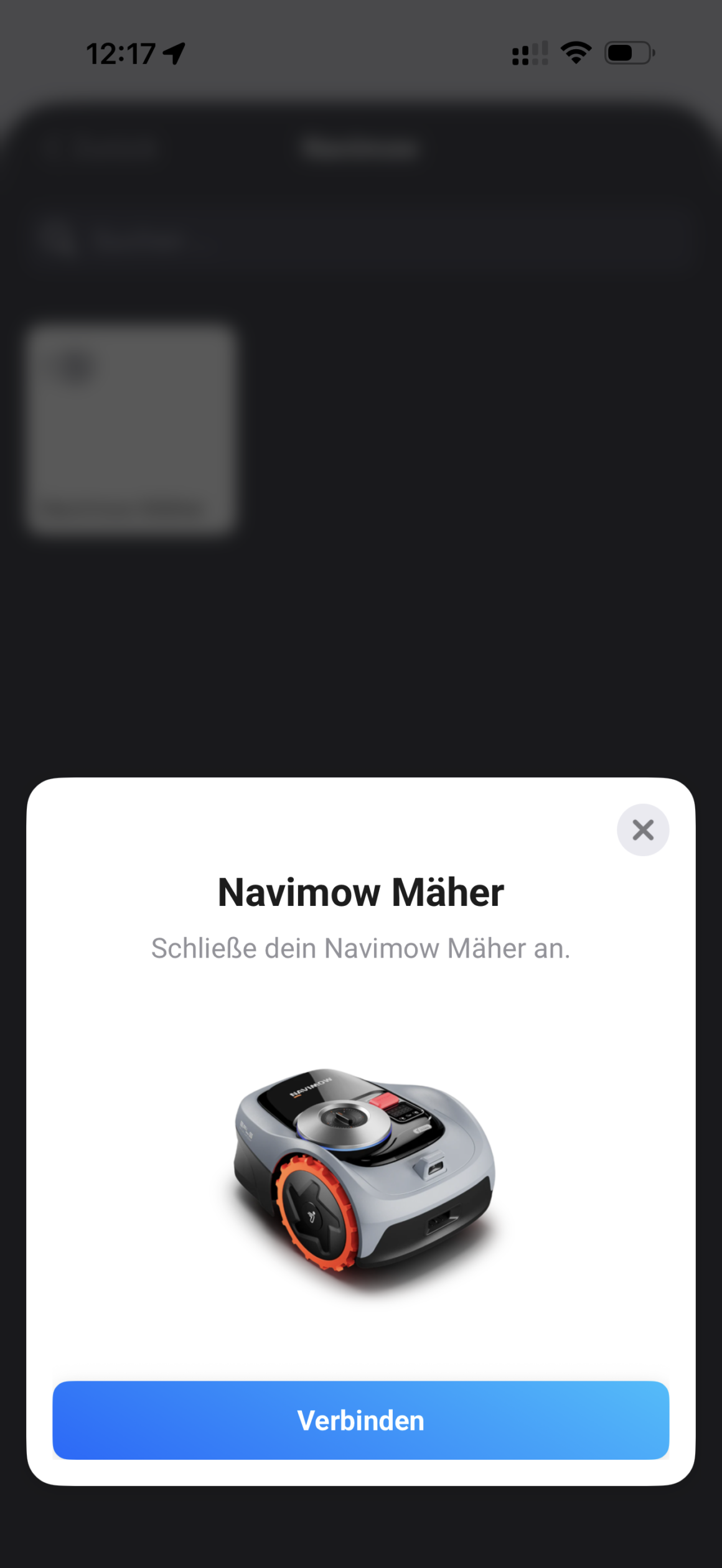 Navimow i208 LiDAR einrichten geht auch problemlos in Homey.