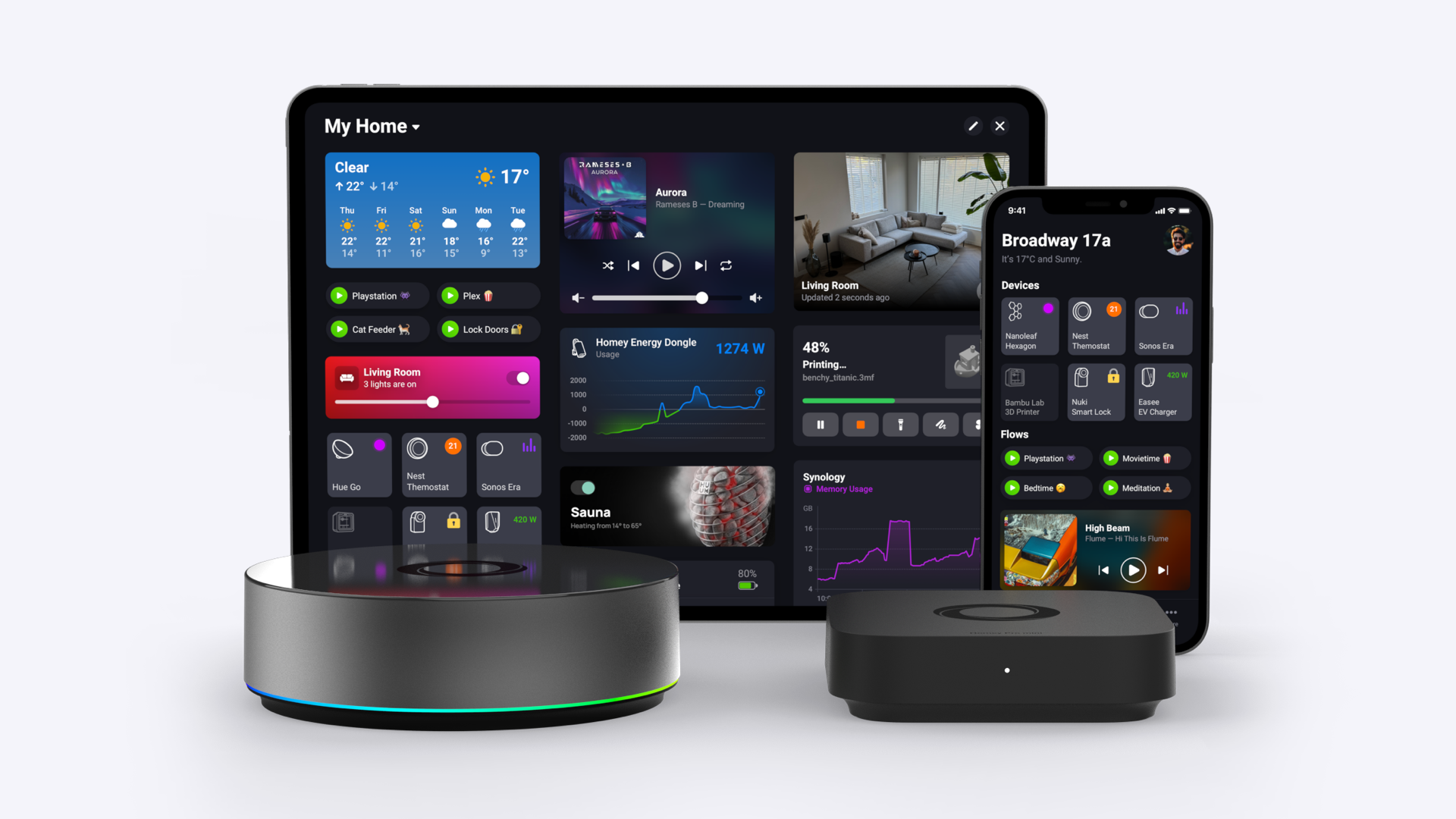 Homey Pro: 449 Euro statt 399, weil der RAM-Preis explodiert Homey Pro und Homey Pro mini Smart-Home-Hubs vor der Preiserhöhung am 1. Juni 2026