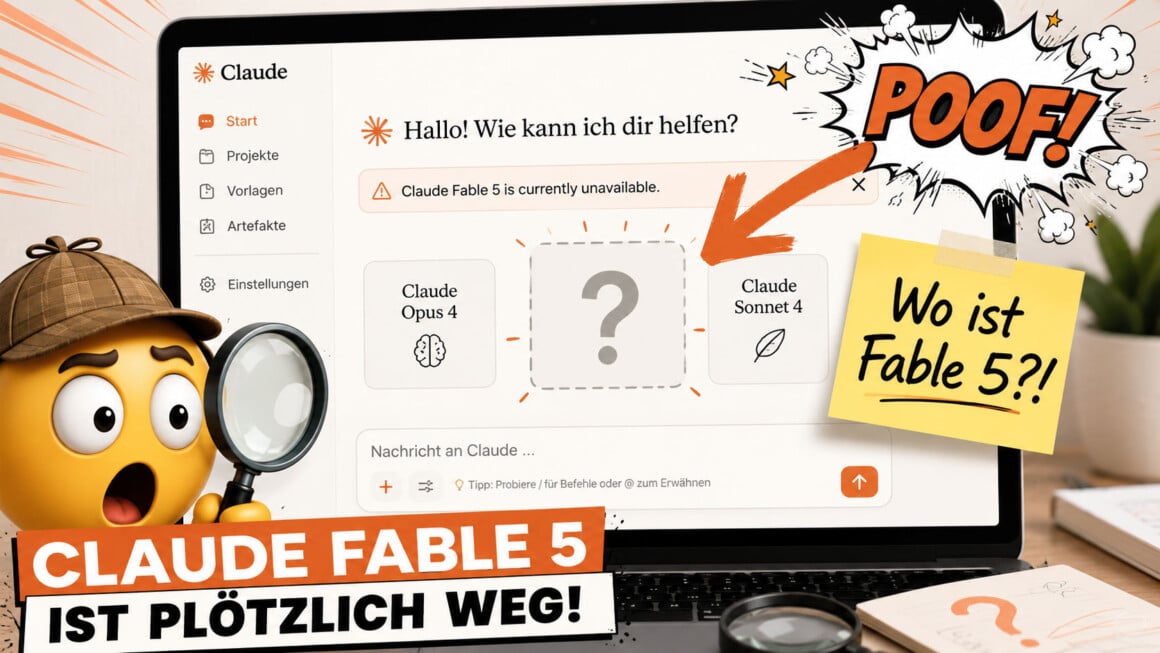 Claude Fable 5 ist plötzlich weg, und diesmal hat nicht Anthropic abgeschaltet Claude Fable 5 ist ploetlich weg • techboys.de