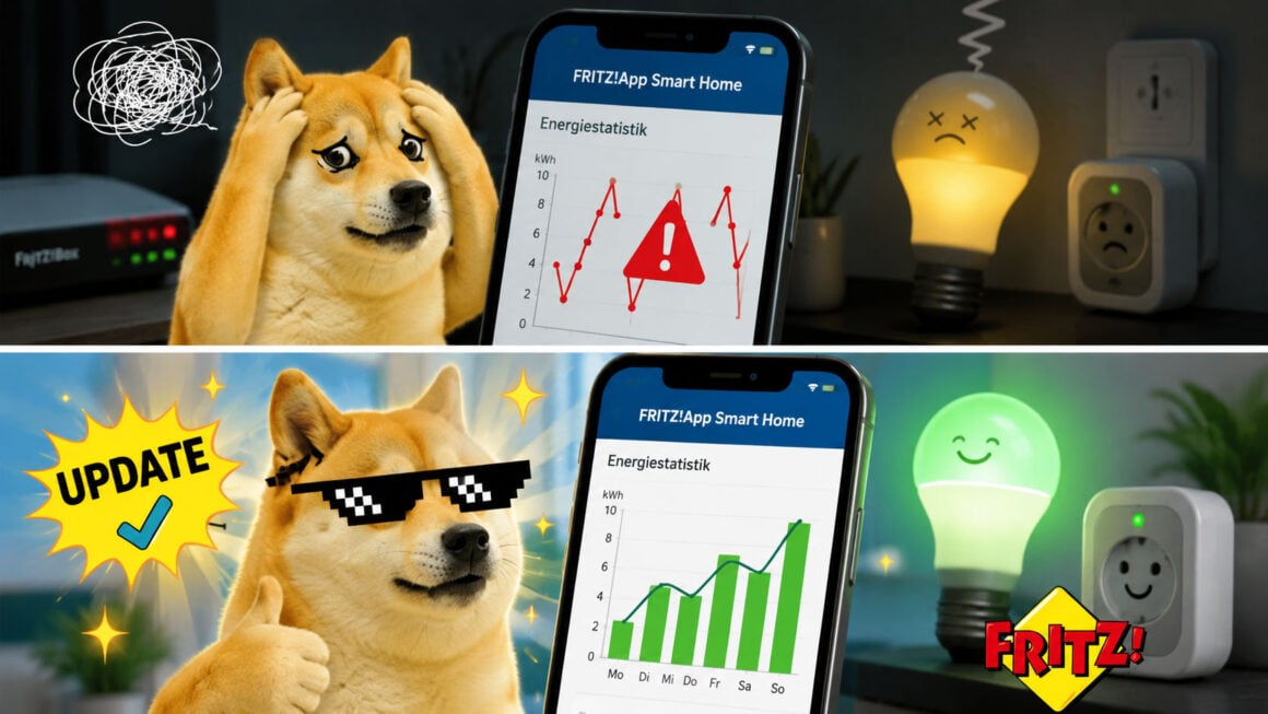 Das FritzApp Smart Home Update ist da. Es repariert vor allem die Energiestatistik. FritzOS • techboys.de