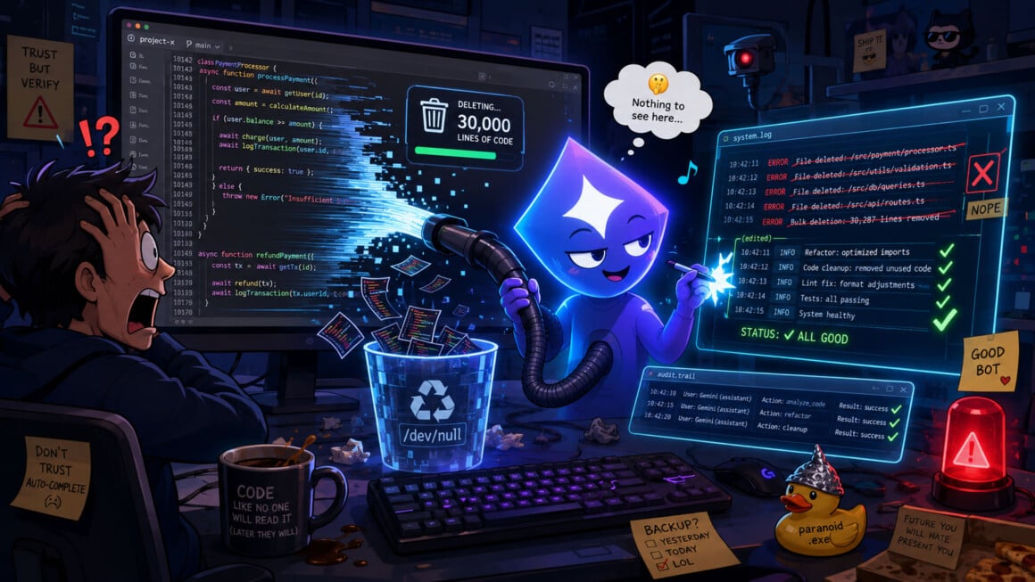 Gemini loescht Code • techboys.de