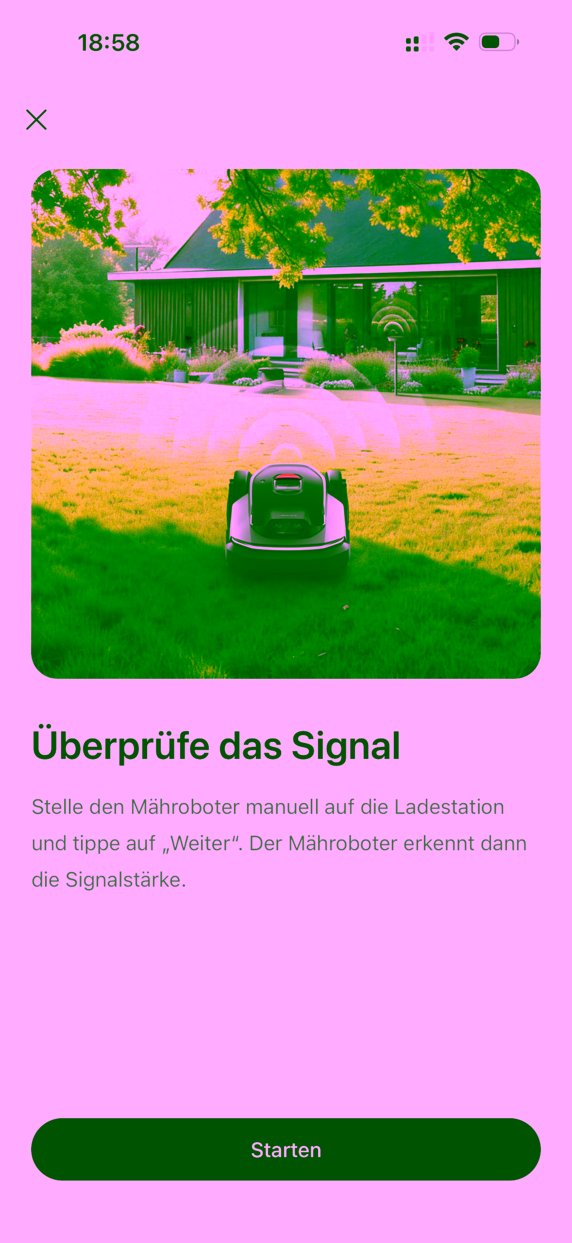 Roborock RockMow S1 im ersten Eindruck: der Saugroboter-Riese mäht jetzt Roborock-App: Signalstärke des RockMow S115 prüfen