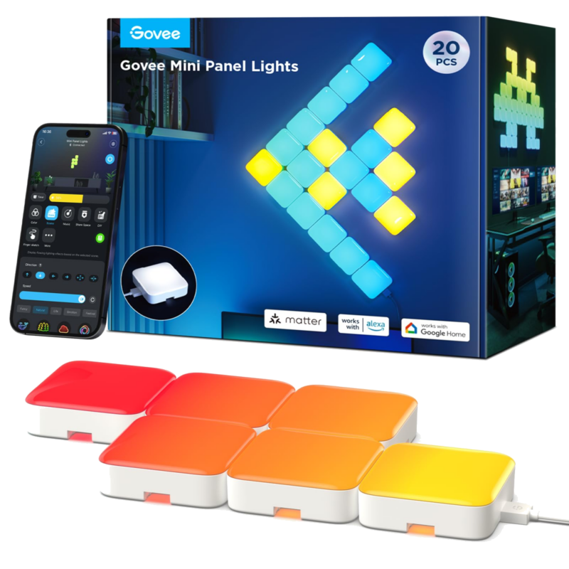 Govee Mini Panel Lights RGBIC (20er-Pack)
