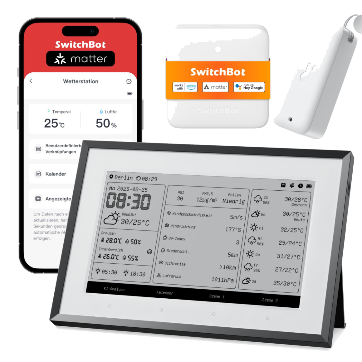 SwitchBot E-Ink Home Dashboard 7,5