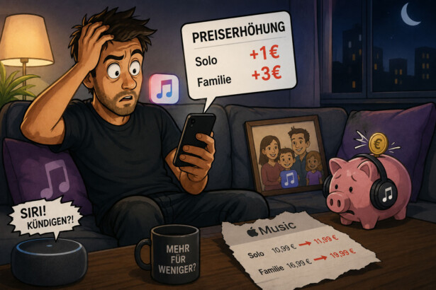 Apple Music Preiserhöhung: ein Euro mehr im Solo-Abo, drei mehr für Familien