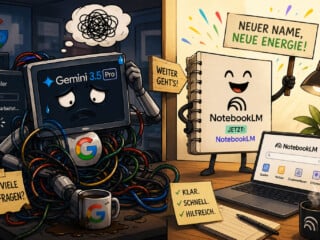 Gemini 3.5 Pro kämpft mit sich selbst, während NotebookLM den neuen Namen feiert